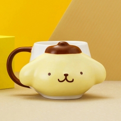 Sanrio Characters Face 3D Mug Cup - Pompompurin