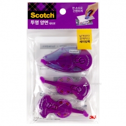 Scotch Double-Sided Tape Transparent 017 (Dispenser 1+Refill 2)