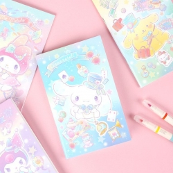 Sanrio Characters Twinkle Rainbow Lineless Note Book