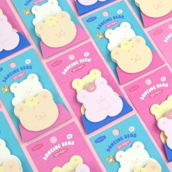 Dancing Bear 2-Stage Sticky Note 24pcs, Random