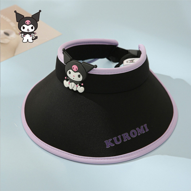 Sanrio Characters Sun Cap - Black Kuromi