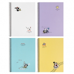 Pogumo Left-side Spring Notebook, Random