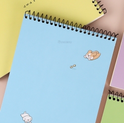 E-rinubgael Upper-sided Sping Free Notebook, Random