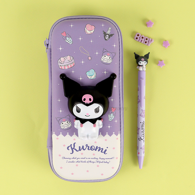 Sanrio Characters Dessert Squishy Pen Case_Kuromi