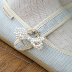 BFANCY Shoes mini pearl ribbon