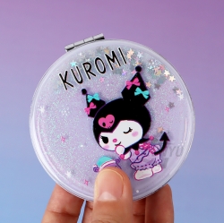 Sanrio Kuromi Cutie Glitter Round Mirror, Random