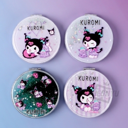 Sanrio Kuromi Cutie Glitter Round Mirror, Random