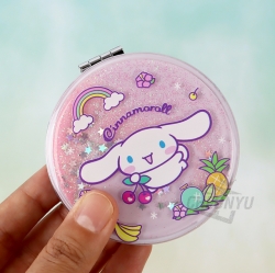 Sanrio Cinnamoroll Cutie Glitter Round Mirror, Random