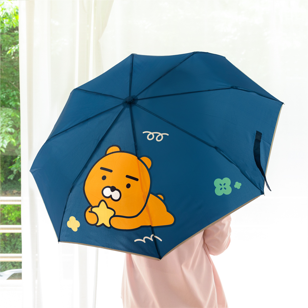 Kakao Friends Point 3-Layer Auto Umbrella - RYAN