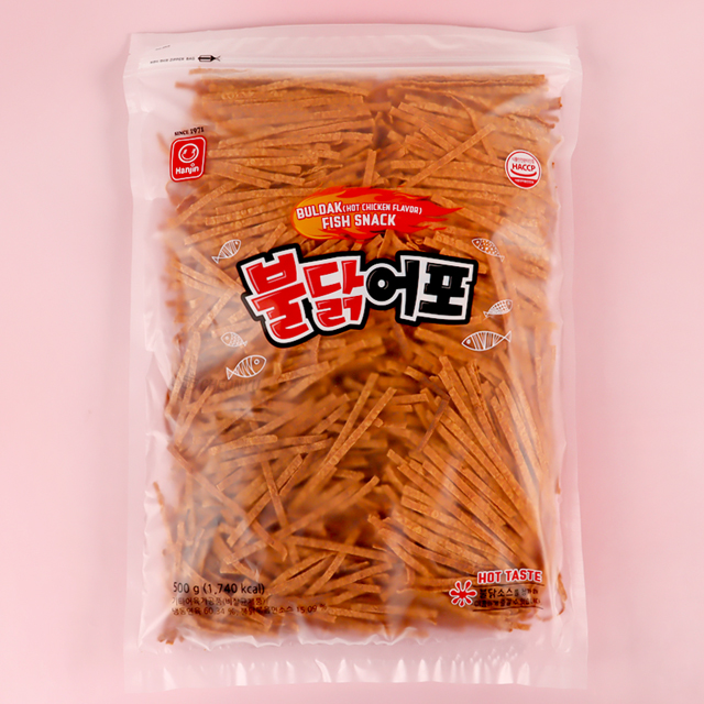 BULDAK (Hot Chicken Flavor) FISH SNACK 500g 