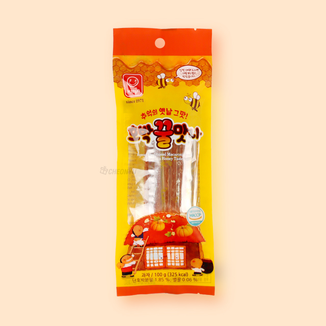 Korean Traditional Macaroni Snack (Pumpkin Honey Taste) 100g 