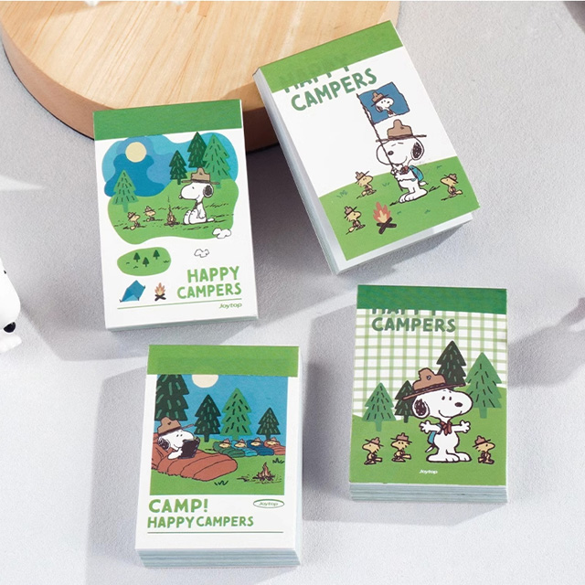 Peanuts Snoopy Camp Mini Sticker Book, Set of 12pcs