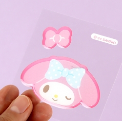 Sanrio Big Face Epoxy Sticker, Set of 36pcs