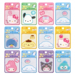 Sanrio Big Face Epoxy Sticker, Set of 36pcs