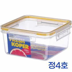    KOMAX  Fresh Koper airtight container square No. 4 (1.75L)