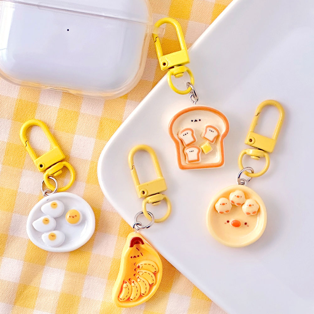 Breakfast Mini Keyring, Set of 24pcs