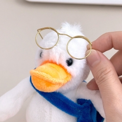 Cute Glasses Duck Keyring, random