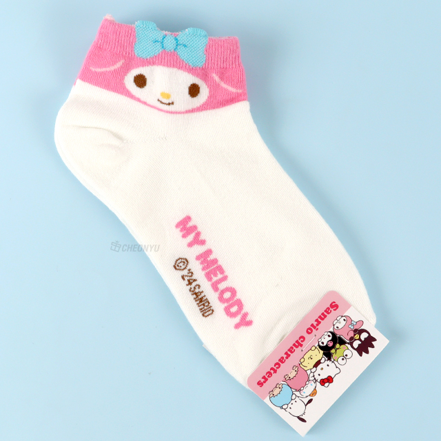 Sanrio Bubble Gum Ankle socks, One Size 220-260mm - My Melody