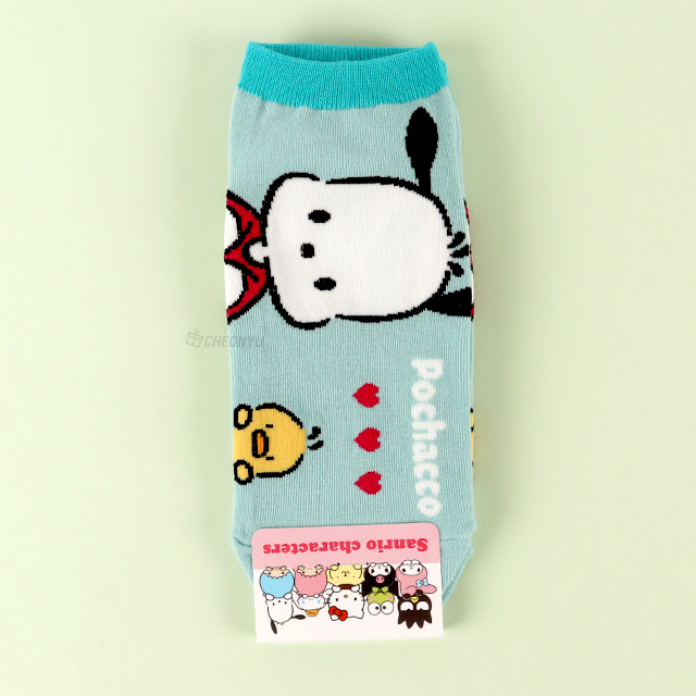 Sanrio Hello Ankle socks, One Size 220-260mm - Pochacco