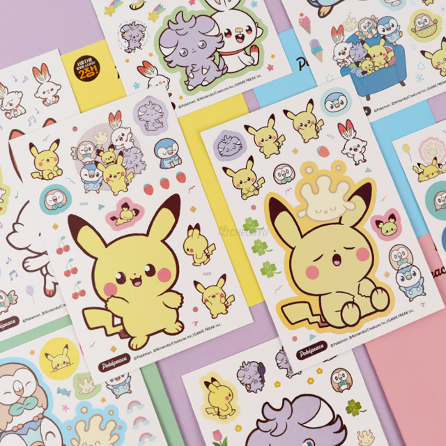 POKEMON Cuty Sticker, Set of 20pcs