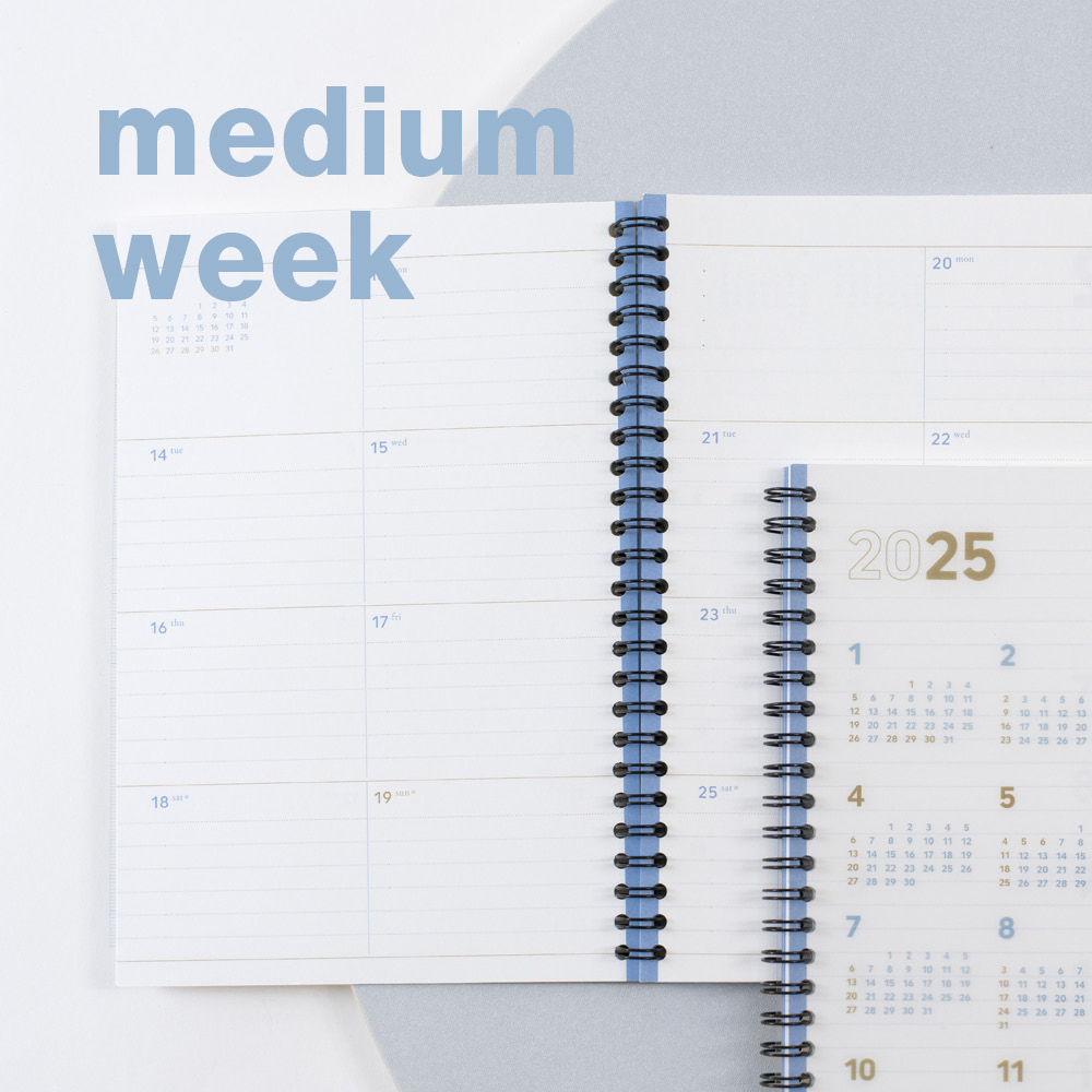 2nd planner medium weekly 2025