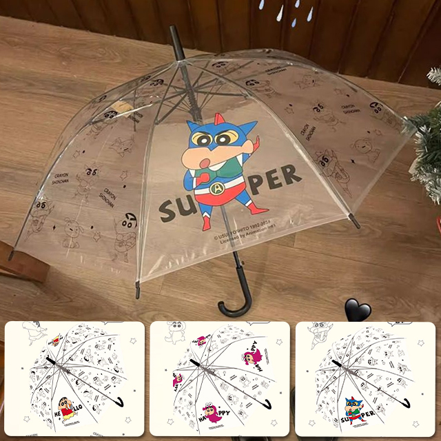 Crayon Shin-chan Pattern Long Auto Umbrella, Random