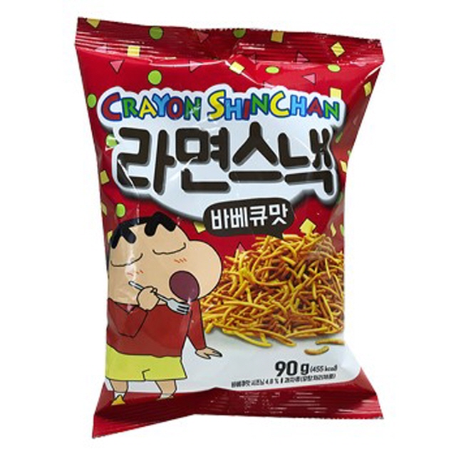 크레용신짱 라면스낵 바베큐맛 90g