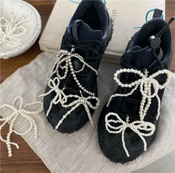 Silver pearl DIY Shoes charm Set