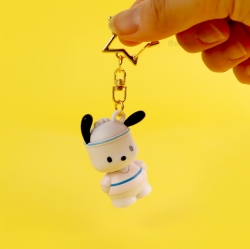 Pochacco Cuty Random Figure Keyring, Set of 18pcs