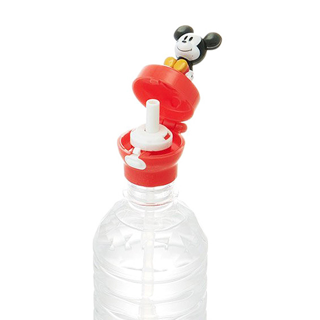 Mickey Mouse Mascot One Touch Straw Pet Bottle Cap