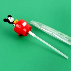 Mickey Mouse Mascot One Touch Straw Pet Bottle Cap