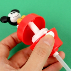 Mickey Mouse Mascot One Touch Straw Pet Bottle Cap