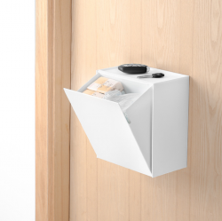 Multipurpose semi-flap large trash can Top bathroom storage box attachable trash can