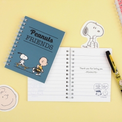 Peanuts Left-spring Notebook