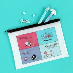 Sanrio Characters Colorful Flat Zipper Pouch