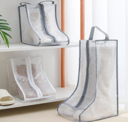 PVC Net Boots Storage Cover Shoe Bag (Short)