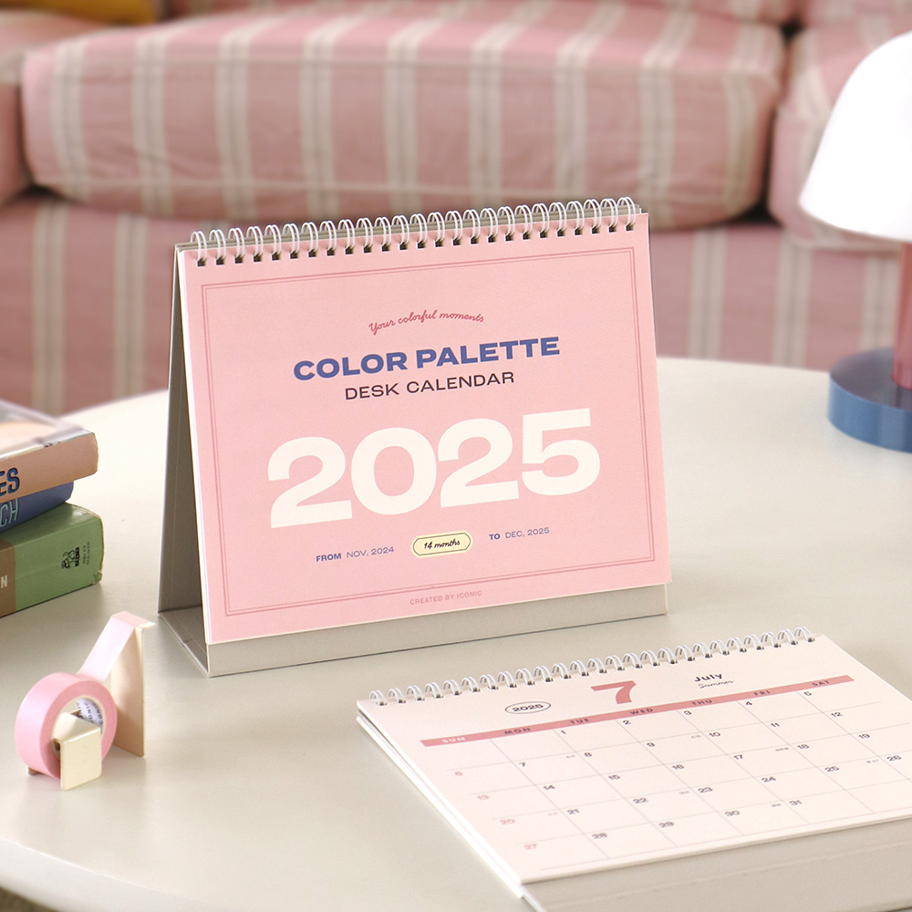 2025 Palette Desk Calendar