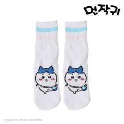 CHIIKAWA  Stripe mid-neck socks