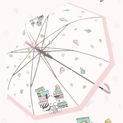 Sanrio Characters Clear Long Umbrella, Random