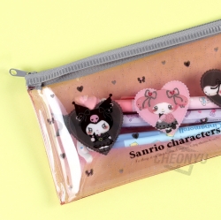 Sanrio Characters Glitter Slim Pouch - Teary Heart