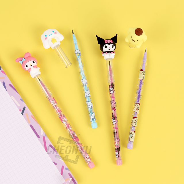 Sanrio Characters Figure Cartridge Pencil, Set of 36pcs