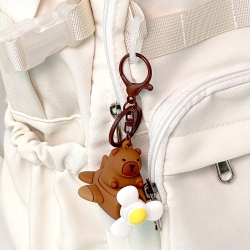 Hello Capybara Airplane key ring