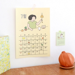 2025 Daily Wall A4 Calendar - Poster illust