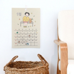 2025 Daily Wall A4 Calendar - Poster illust