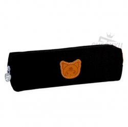 Sanrio Characters Leather Patch Slim Pouch - Kuromi