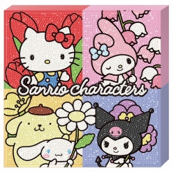 .SANRIO CHARACTERS CANVAS DIY Diamond & Painting Pretty Bloom