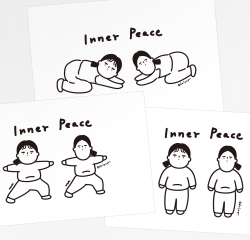 Dalpaper Inner Peace Postcard, 5 Types