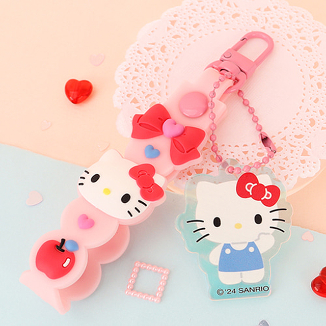 Hello Kitty Strap Charm Keyring