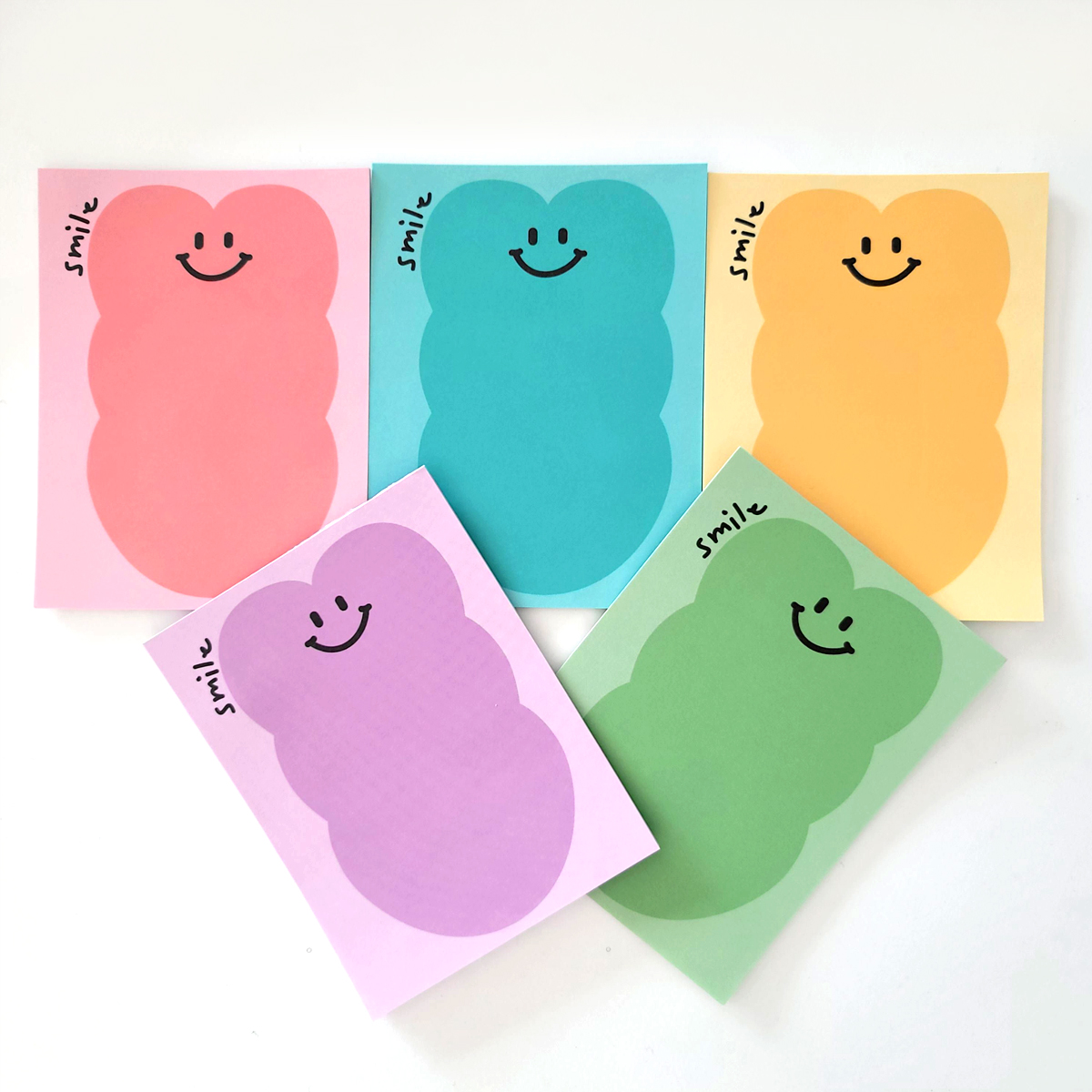 Dalpaper Mix Heart-Smile memopad 5 Types