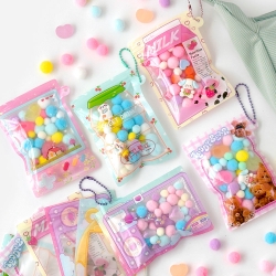 Soft Pouch Keyring DIY Random Kit